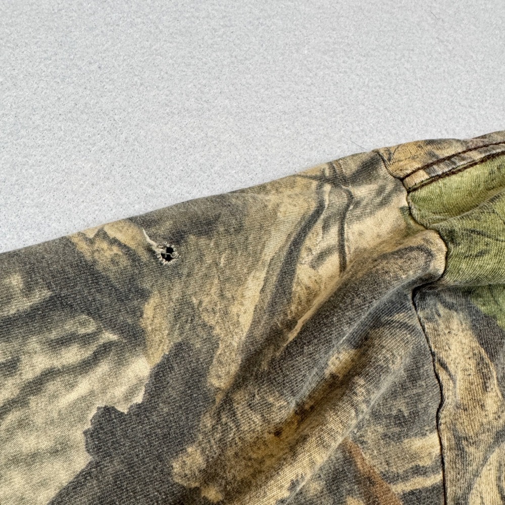 Vintage 90s Single Stitch Mens Camo T-Shirt Large Liberty Advantage‎ Timber - Picture 9 of 10
